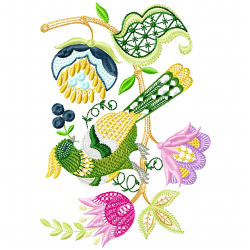 Jacobean Bird Embroidery Design 1 Jacobean Bird Embroidery Design 1